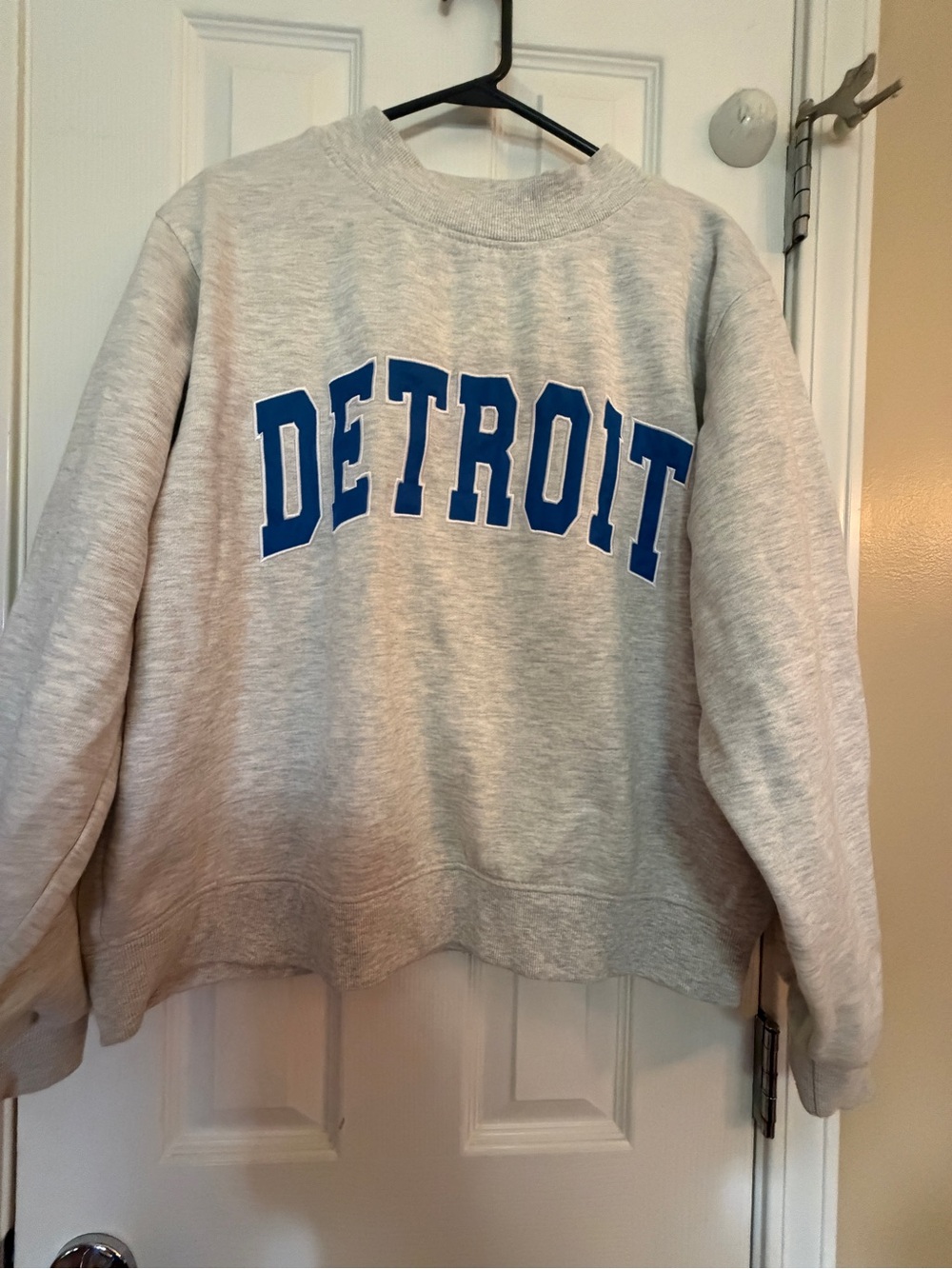 Detroit Kiloh & Co brand Appliqué Crewneck Sweatshirt - Detroit Lions
